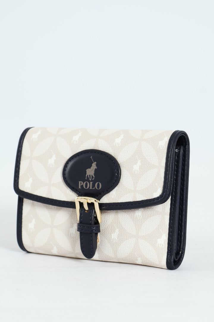 Compact Trifold Purse - Navy
