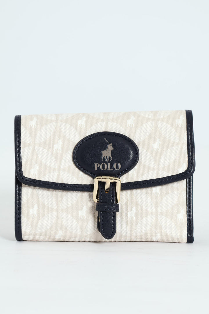 Compact Trifold Purse - Navy