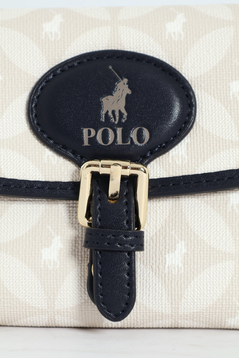 Compact Trifold Purse - Navy