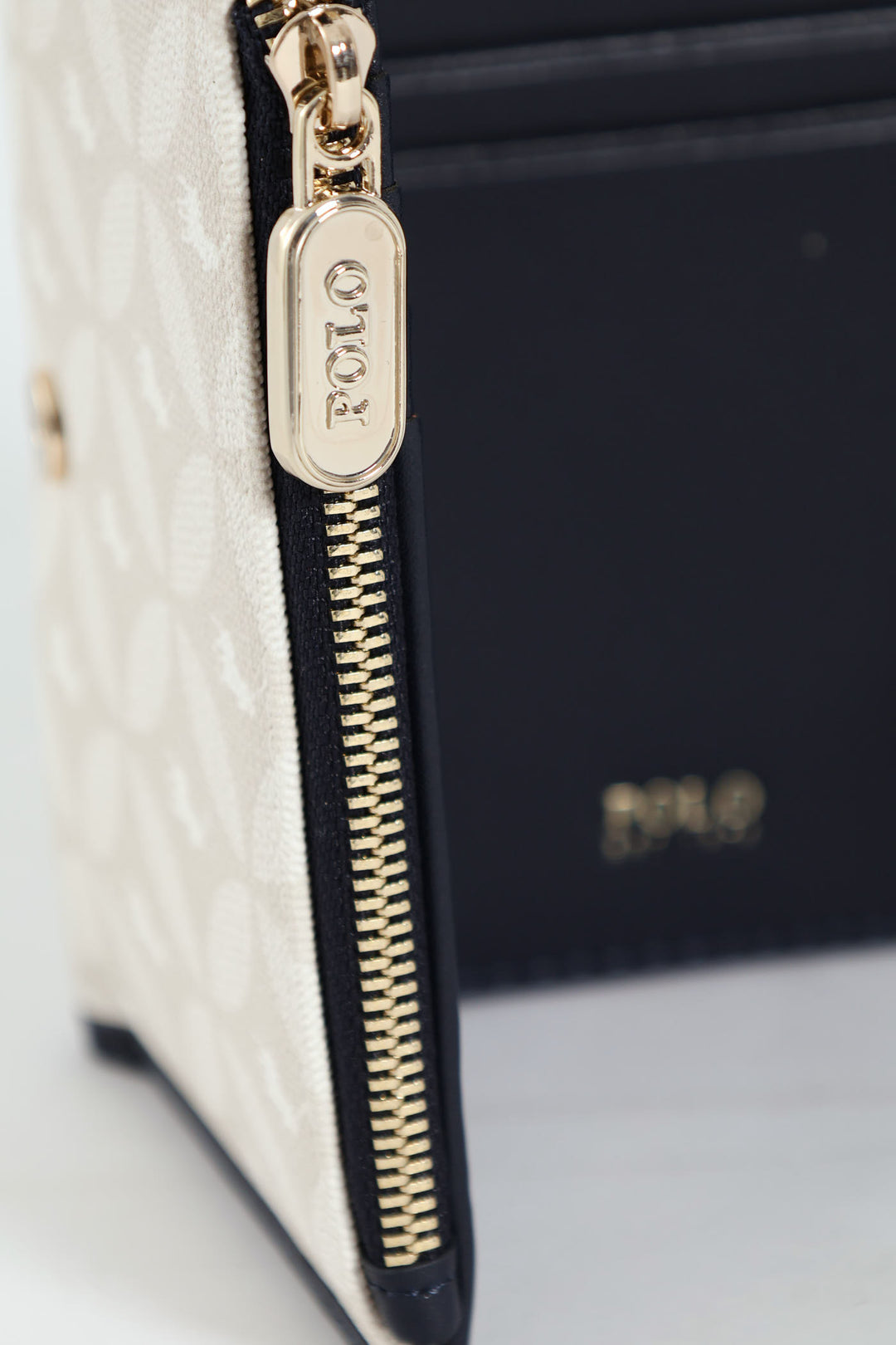 Compact Trifold Purse - Navy