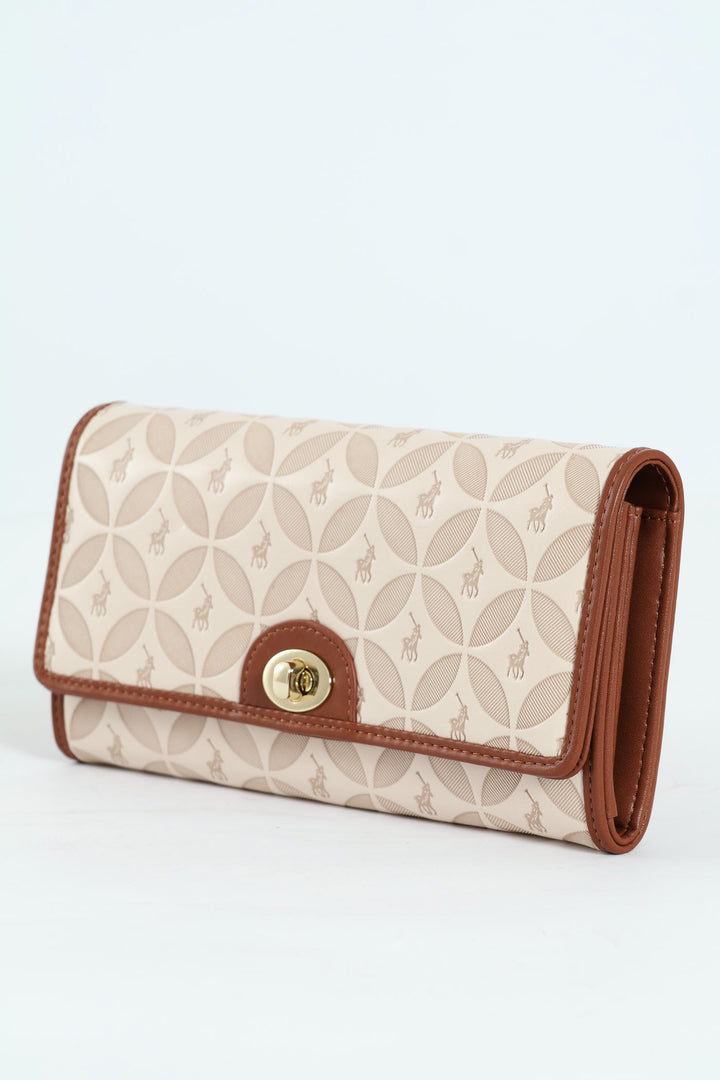 Sinclair Clutch Purse - Beige
