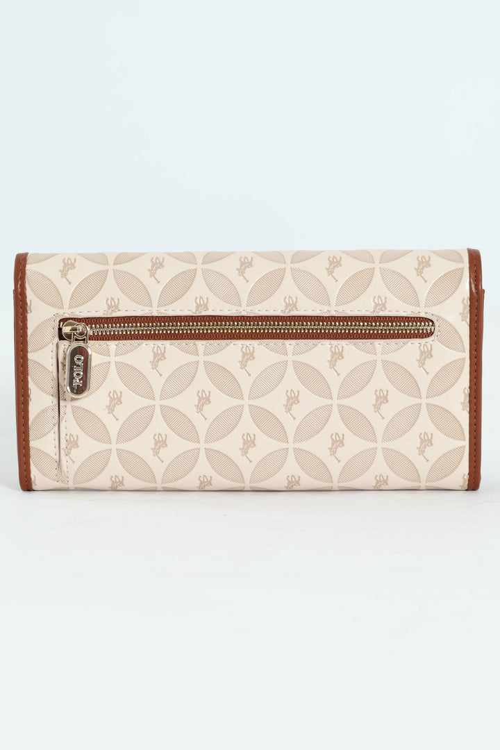Sinclair Clutch Purse - Beige