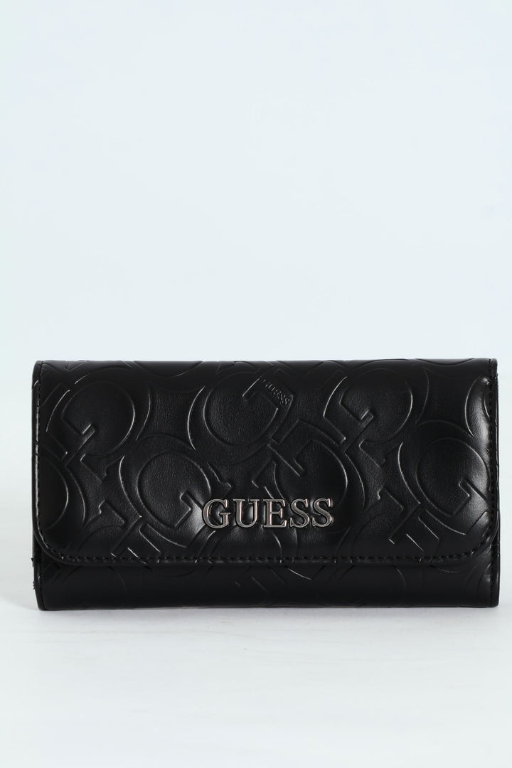 Abbas Slim Clutch Purse - Black