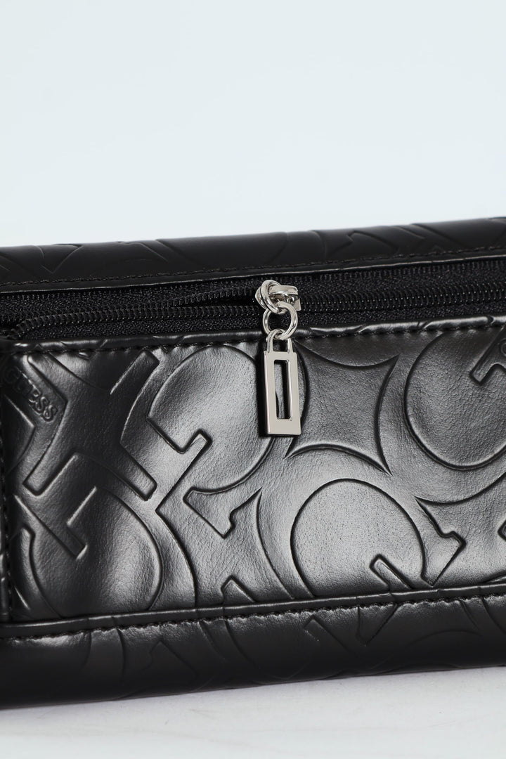 Abbas Slim Clutch Purse - Black