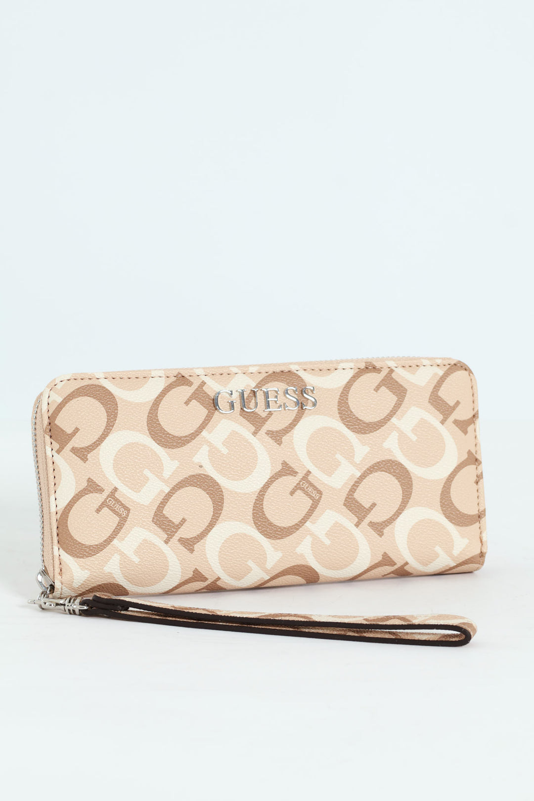 Abbas Large Zip Around Purse - Caramel