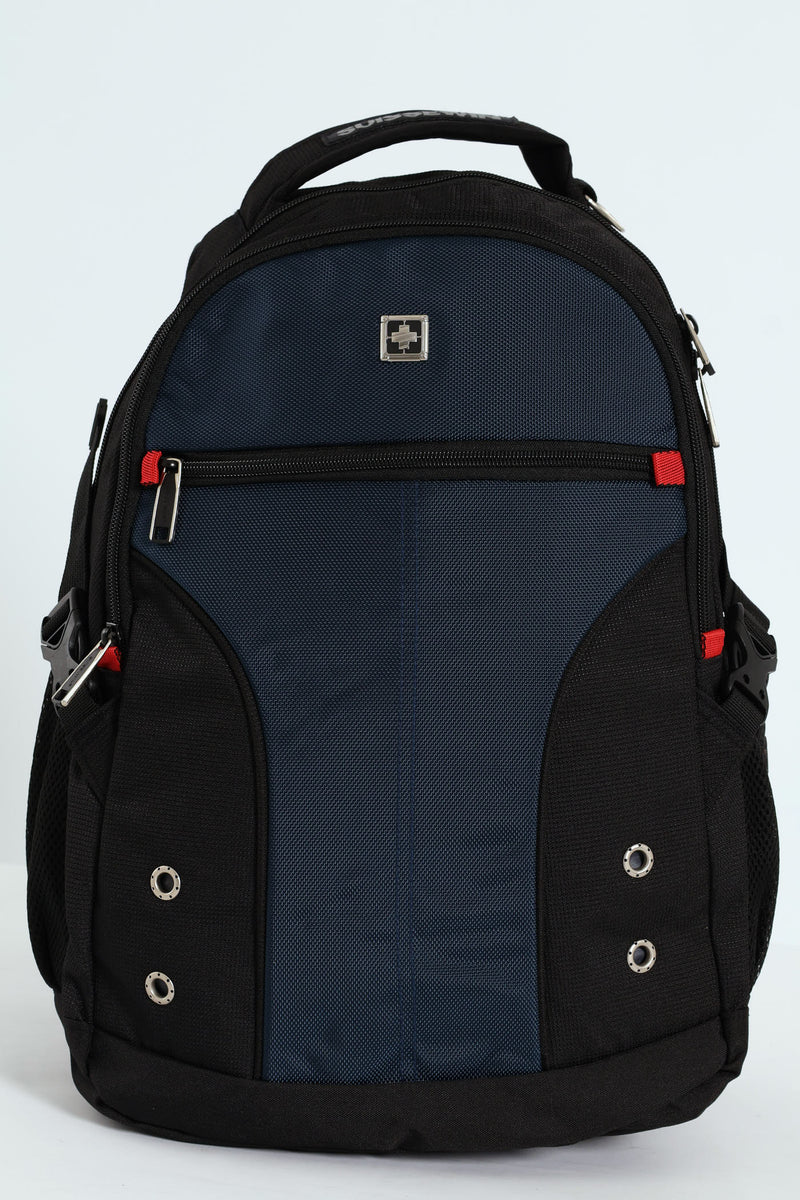 Press Stud Backpack - Black