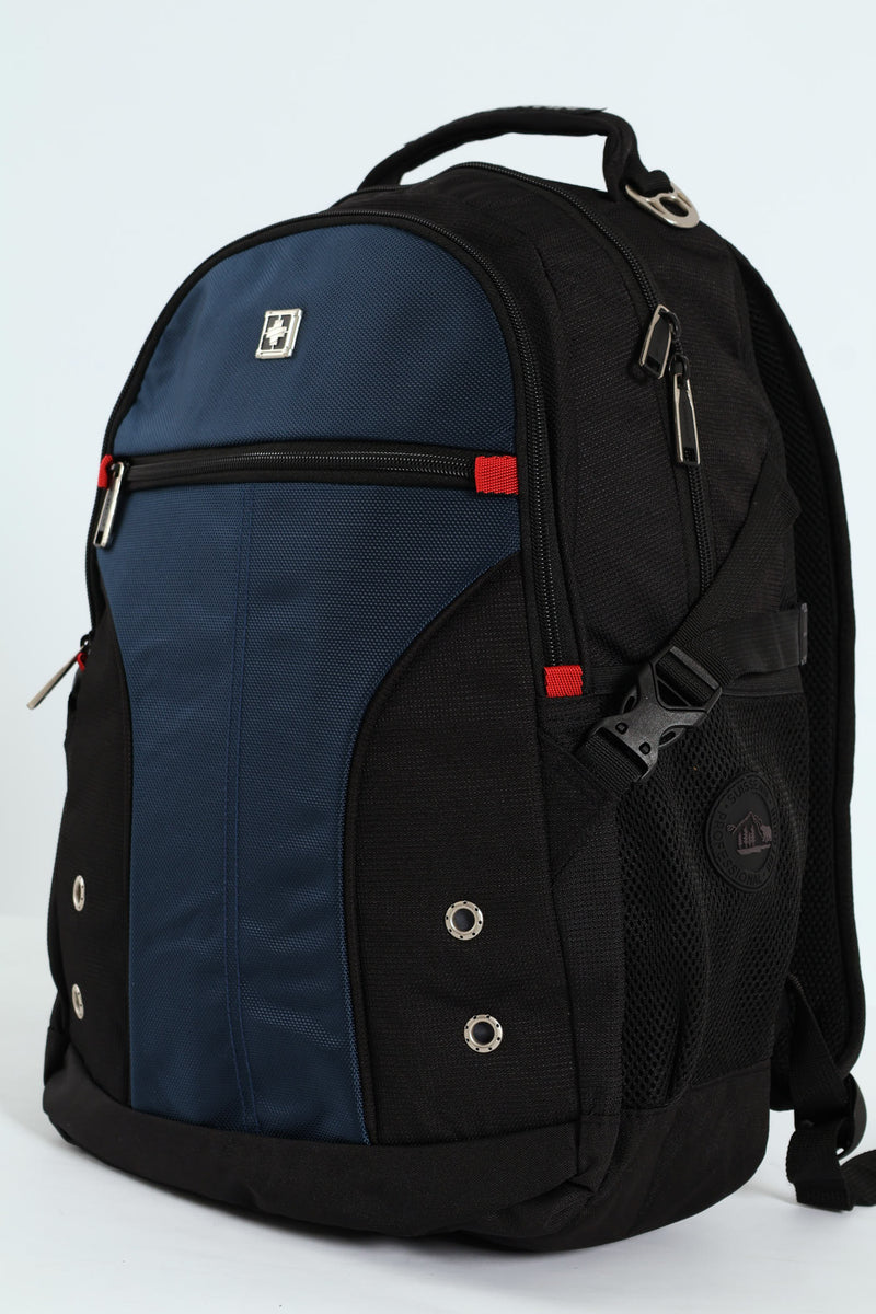 Press Stud Backpack - Black