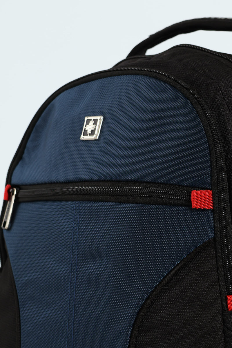 Press Stud Backpack - Black
