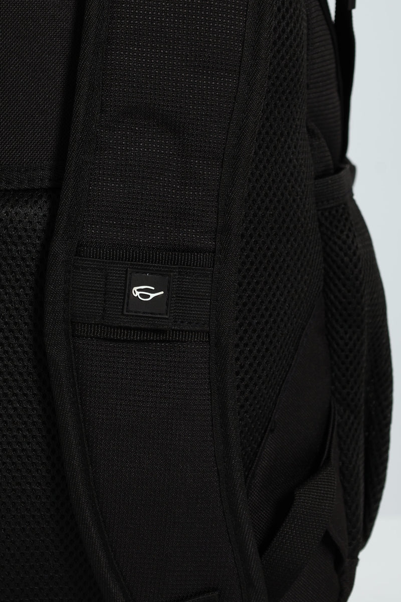 Press Stud Backpack - Black