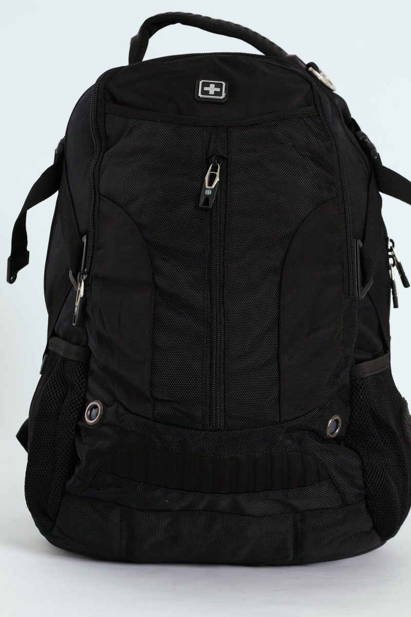 Zipped Backpack - Black