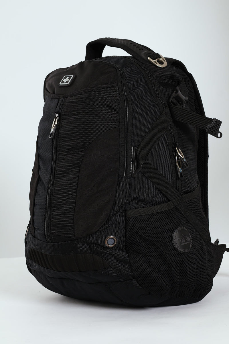 Zipped Backpack - Black