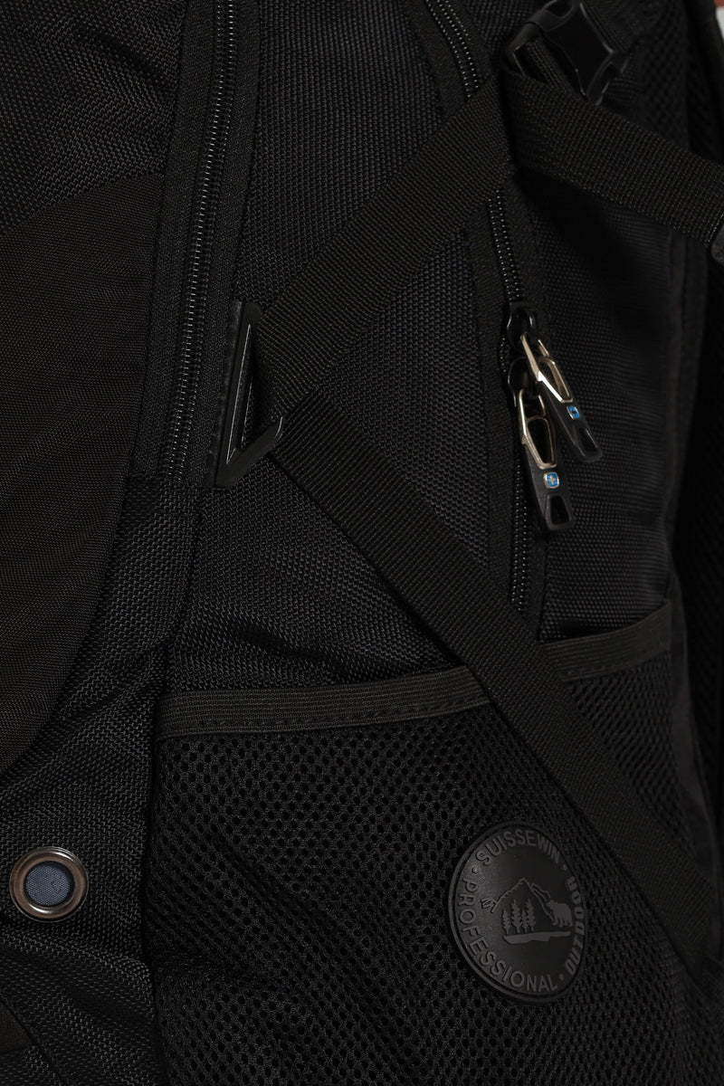 Zipped Backpack - Black