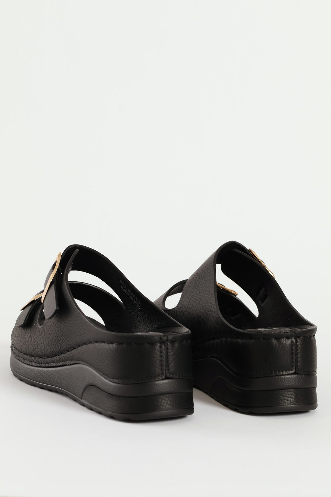 Platform Open Toe Sandal - Black