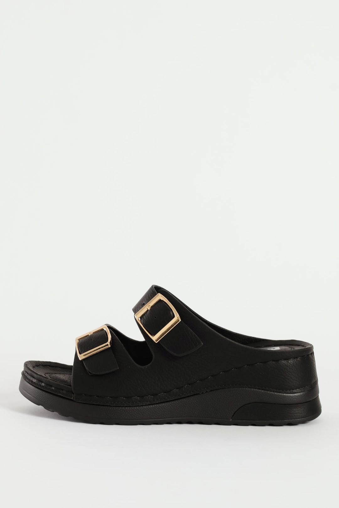 Platform Open Toe Sandal - Black