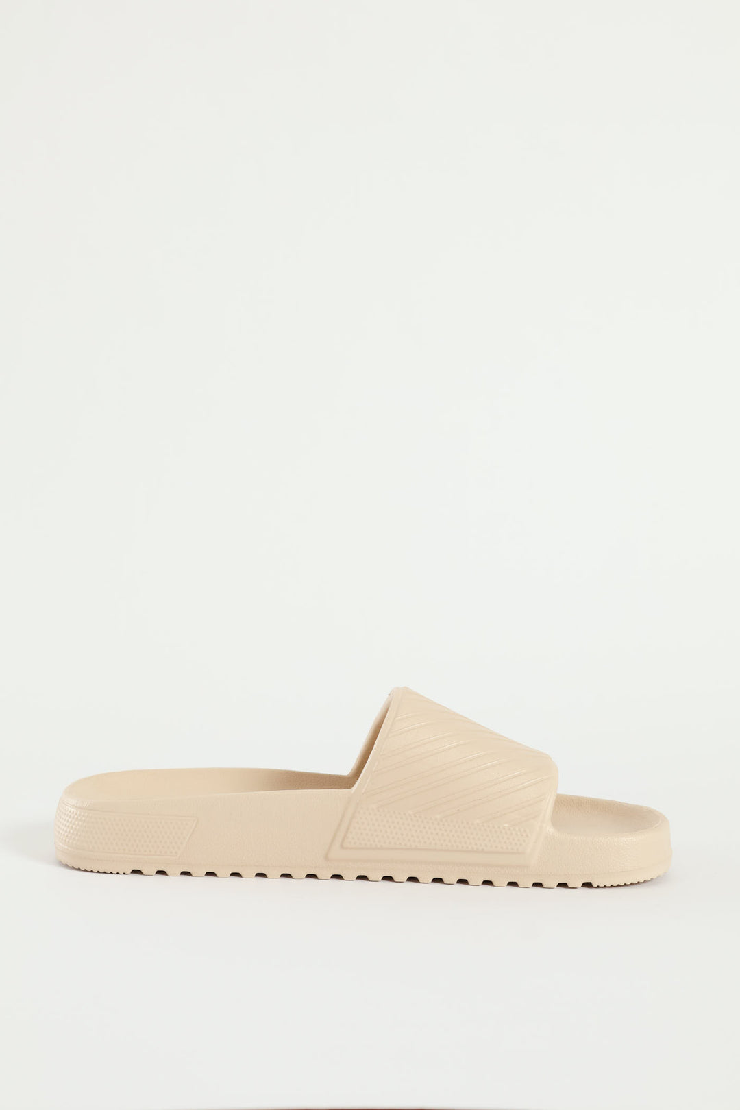 Blown Eva Slide With Stripe Upper Pattern - Stone