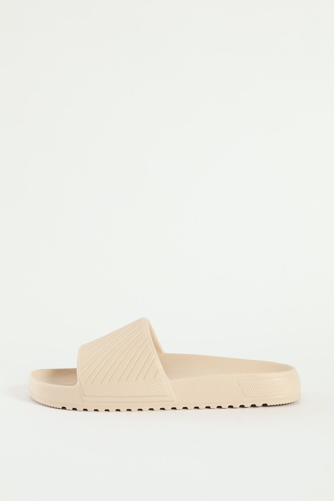 Blown Eva Slide With Stripe Upper Pattern - Stone