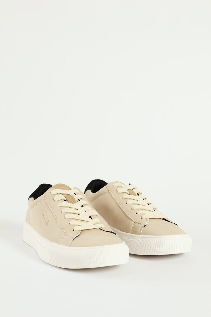 Atlas Plain Lace Up Sneaker - Stone