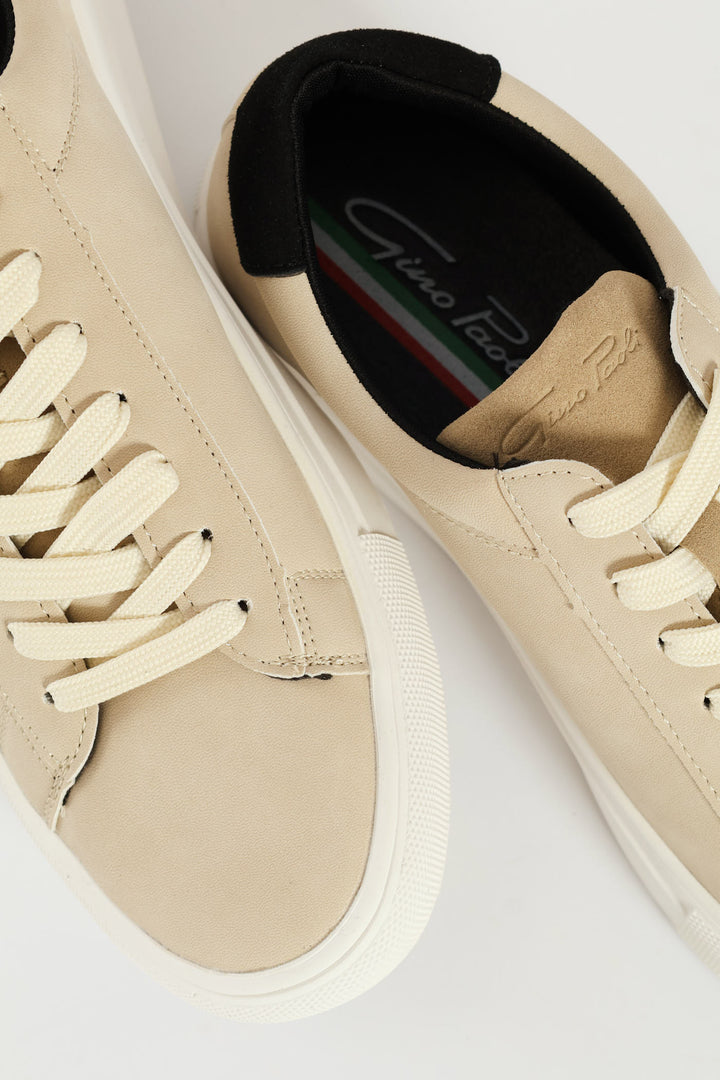 Atlas Plain Lace Up Sneaker - Stone