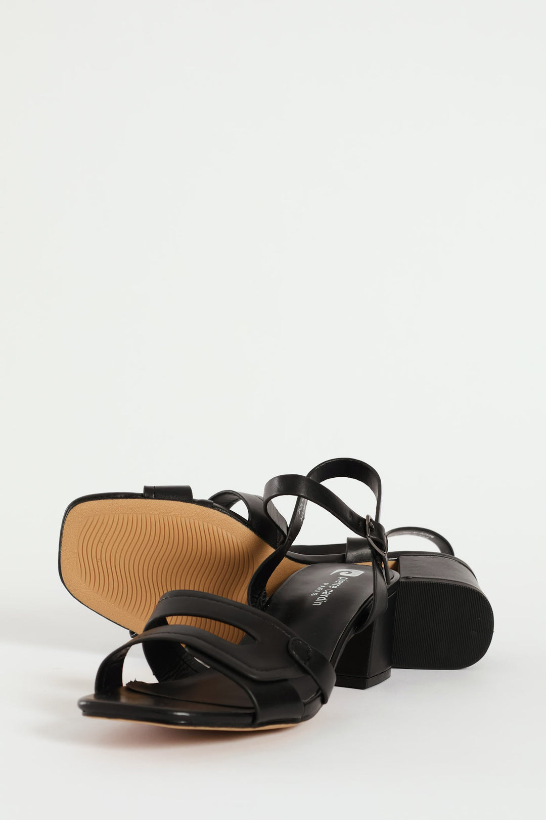 Strappy Block Heel - Black