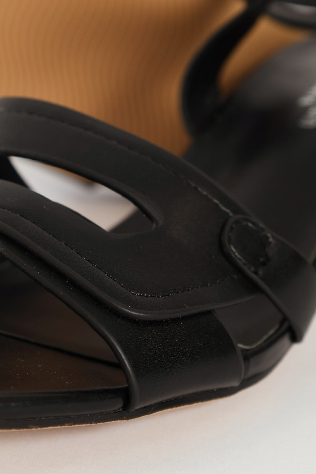 Strappy Block Heel - Black