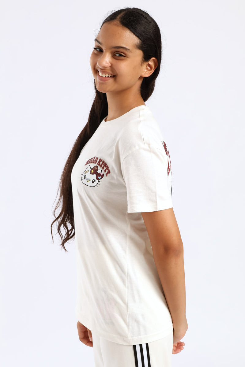 Girls Oversized Tee - Milk