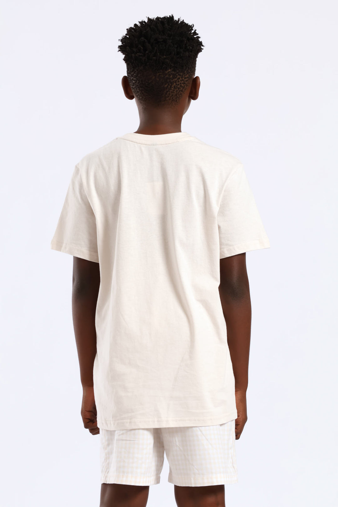 Boys Top & Woven Bottom New York Sleep Set - Stone