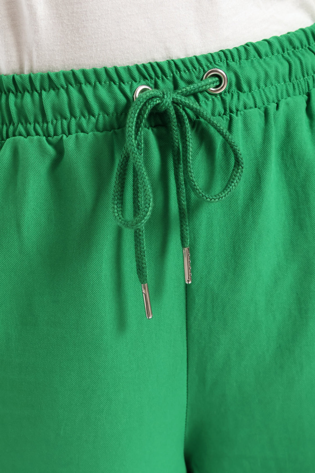 Girls Side Tape Wide Leg Woven Pants - Green