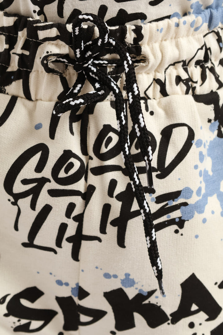 Boys Teddy Skate Short - Stone