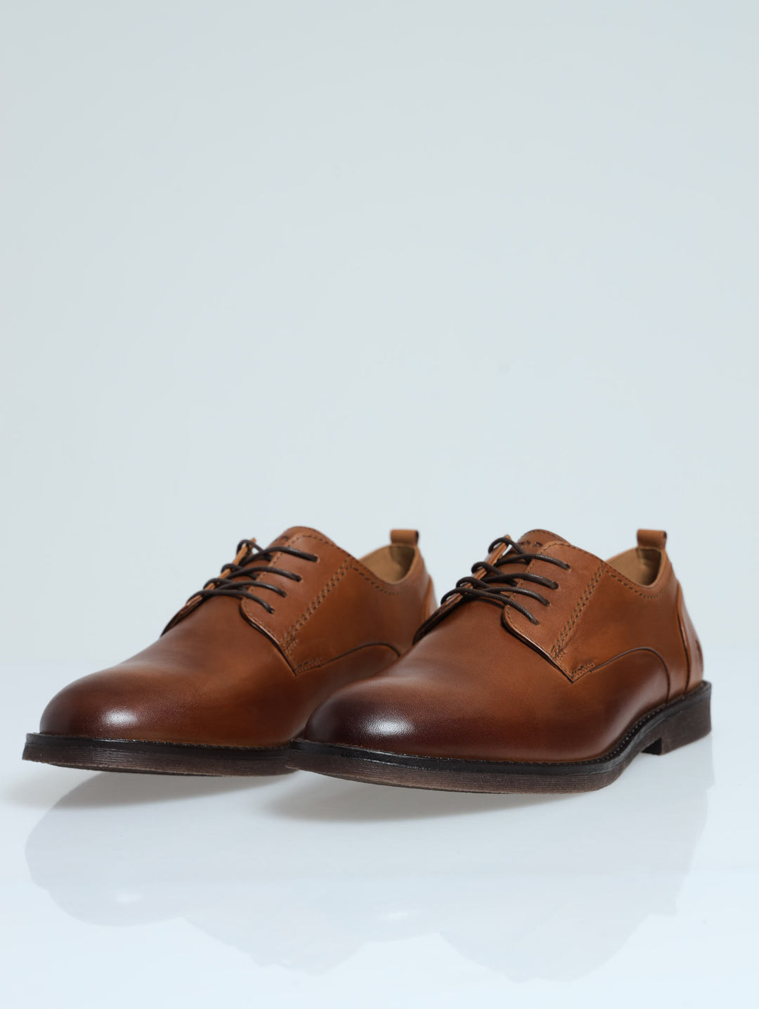 Galileo Gum Sole Derby Lace Up Shoe - Tan