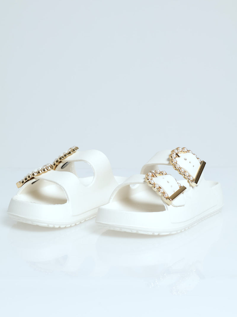 Girls Moulded Health Sandal - Light Stone