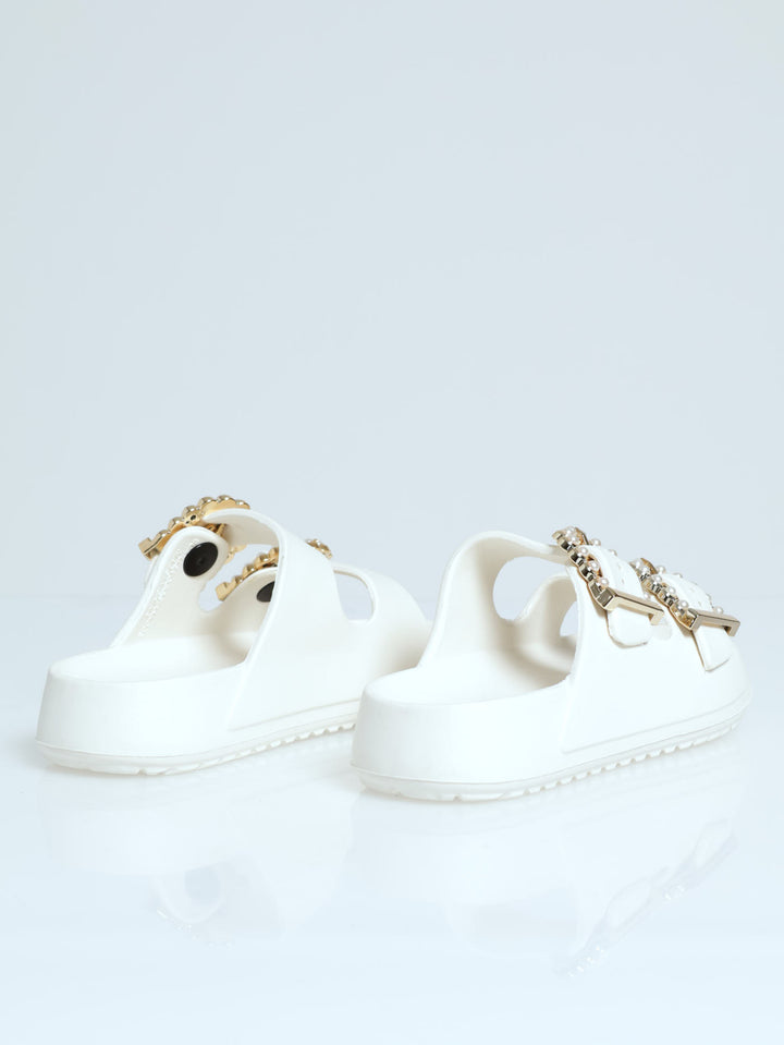 Girls Moulded Health Sandal - Light Stone