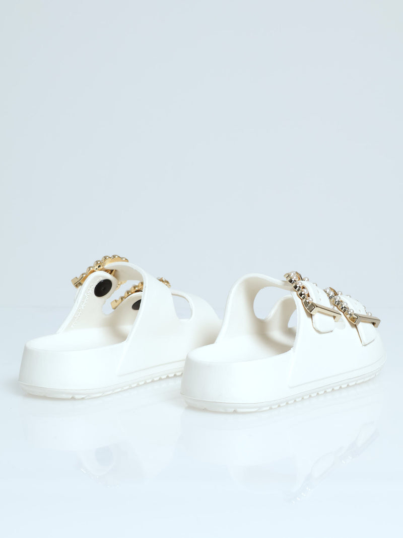 Girls Moulded Health Sandal - Light Stone