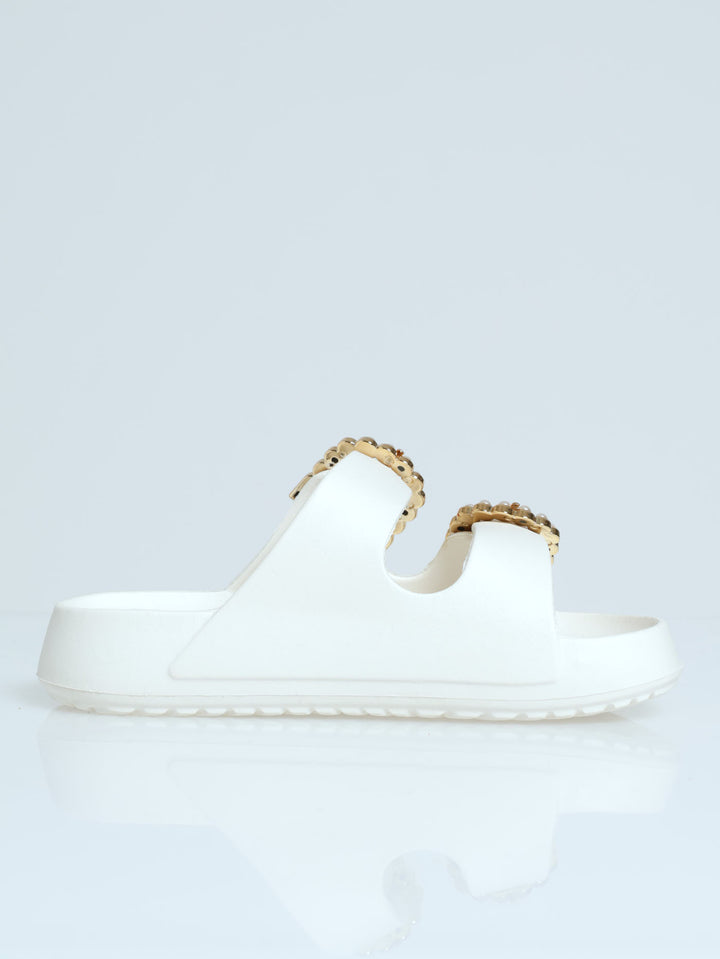 Girls Moulded Health Sandal - Light Stone