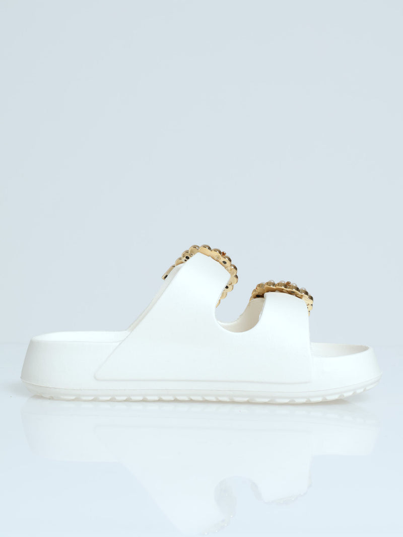 Girls Moulded Health Sandal - Light Stone