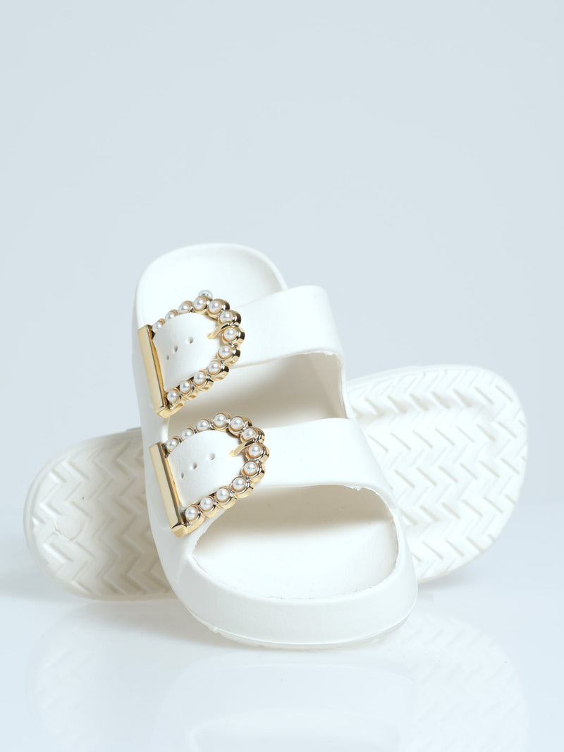 Girls Moulded Health Sandal - Light Stone