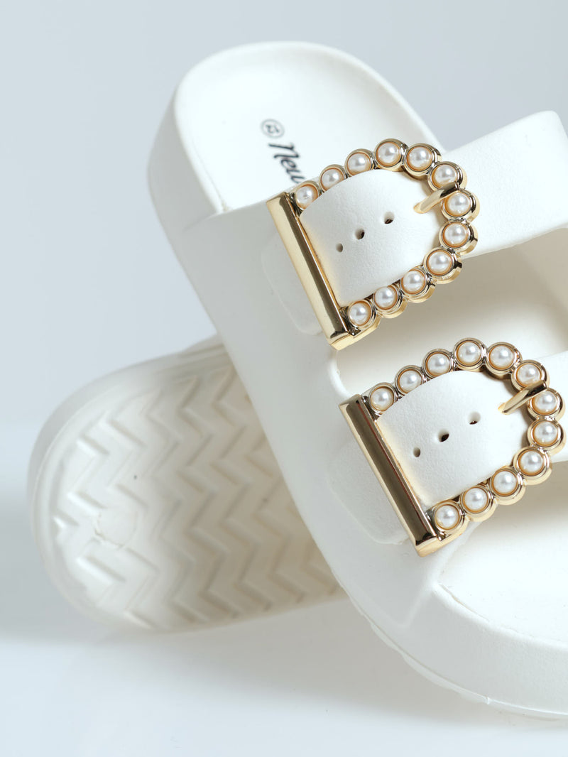 Girls Moulded Health Sandal - Light Stone