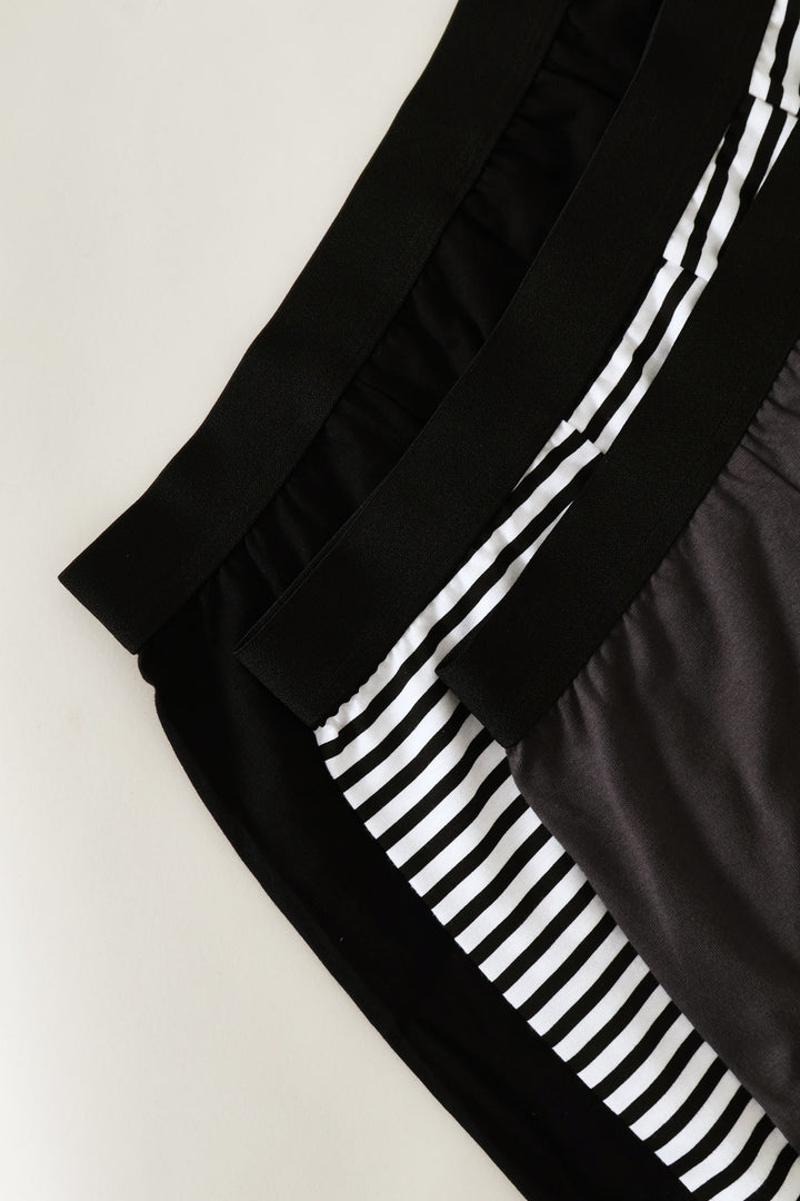 3 Pack Value Trunks - Charcoal/Stripe/Black