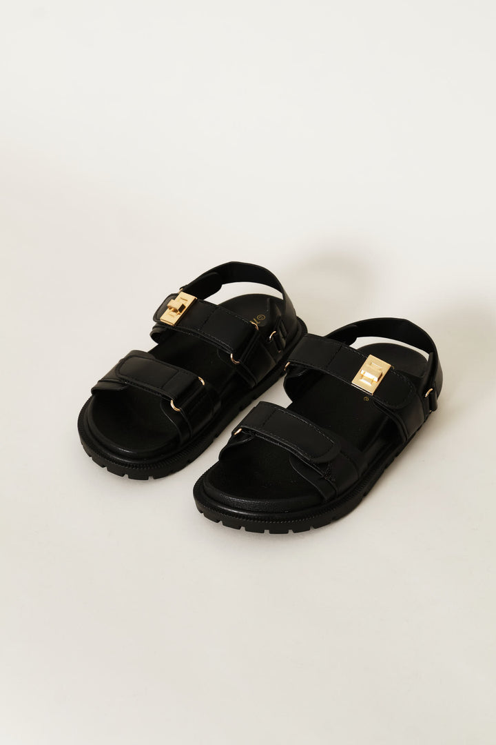 Girls Chunky Sandal - Black
