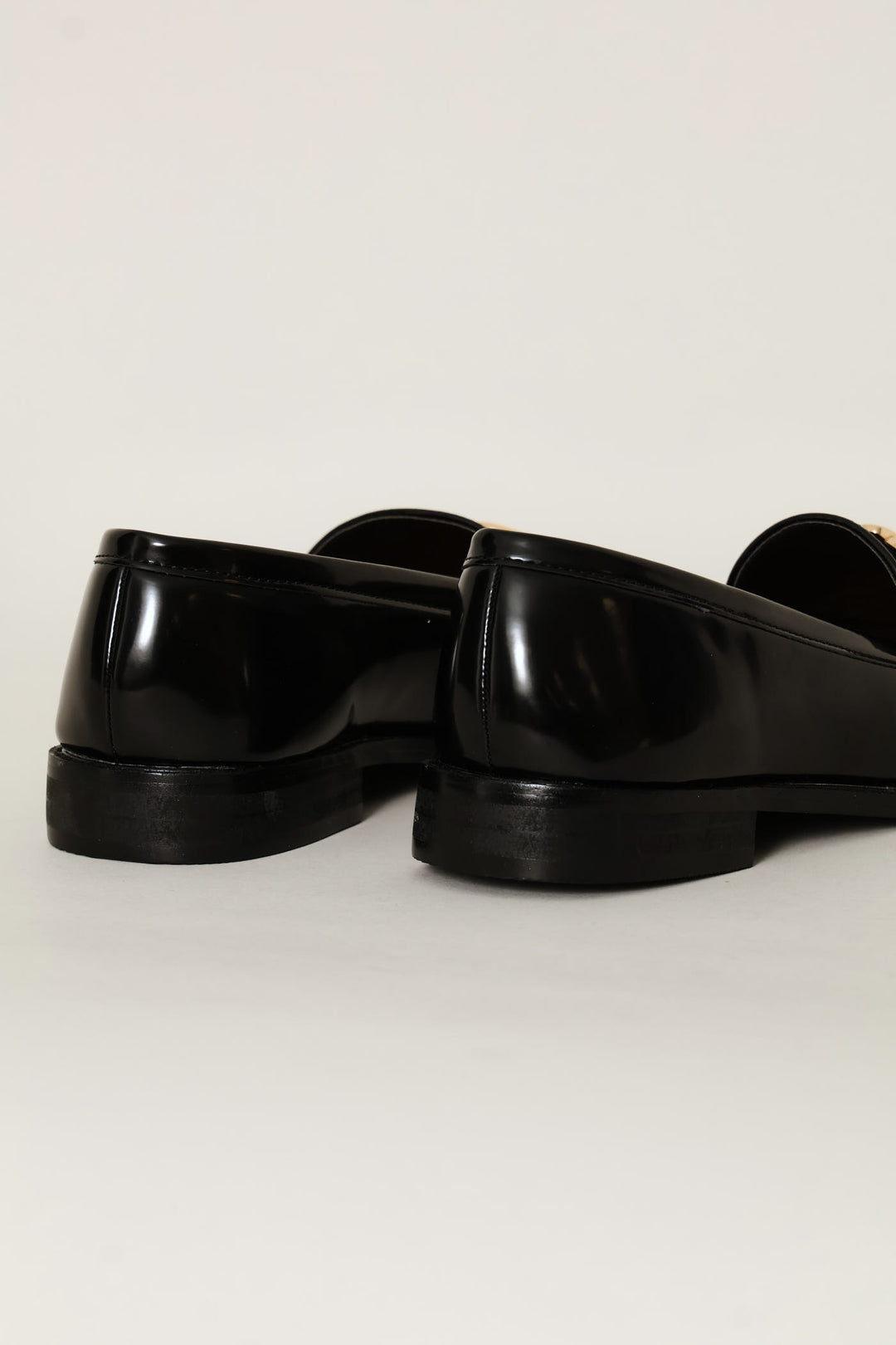 Metal Loop Trim Loafer - Black
