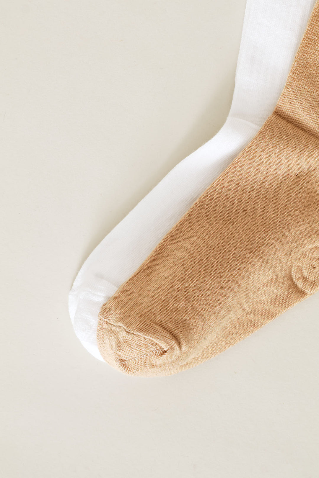 2 Pack Cat Logo Low Crew Sock - White/Oak