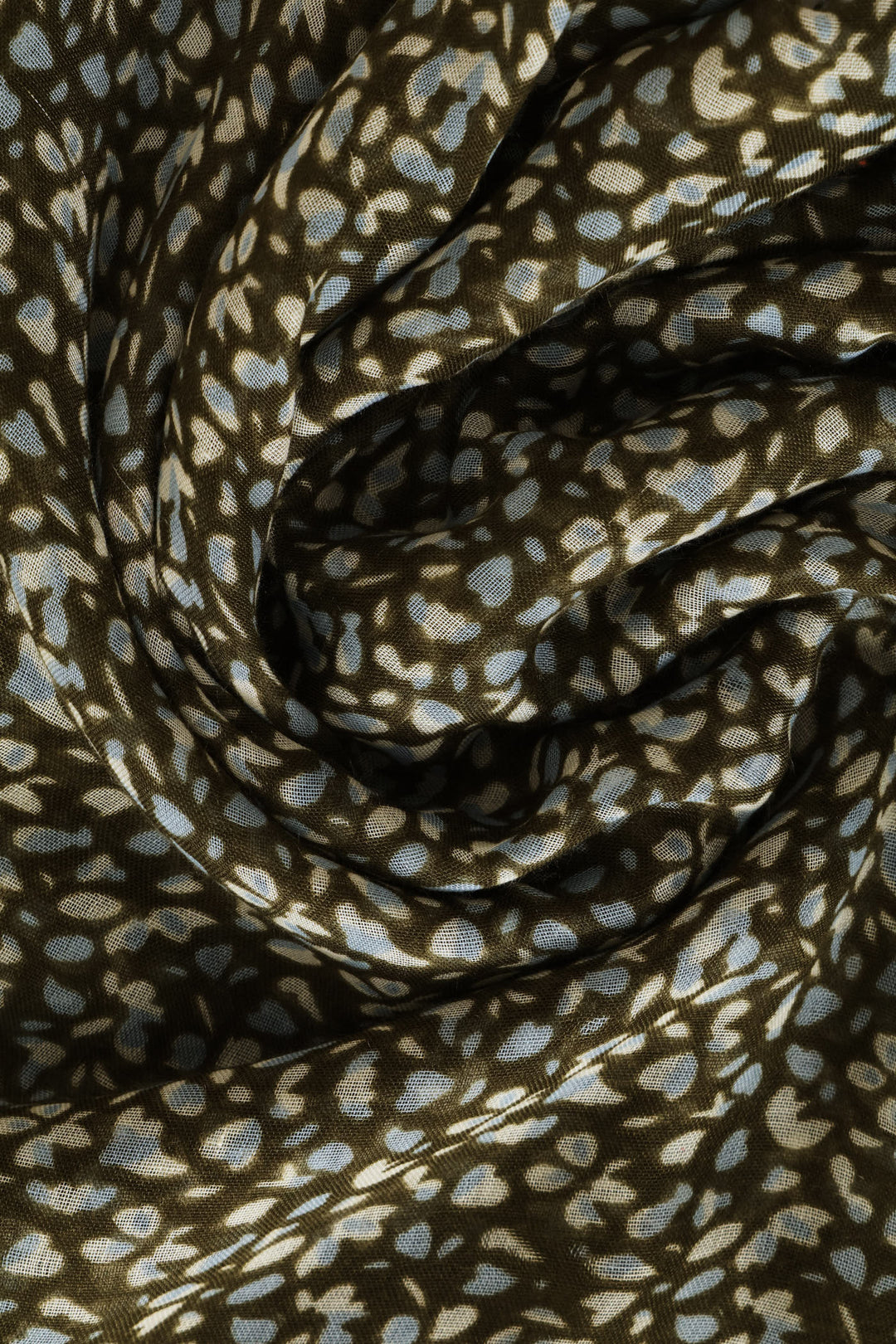 Printed Light Weight Scarf - Olive