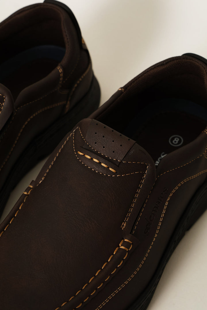 Sycamore Casual Slip On - Chocolate