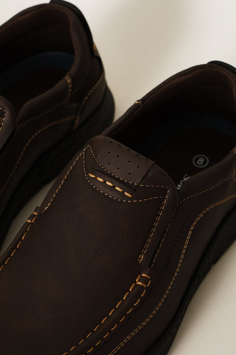 Sycamore Casual Slip On - Chocolate
