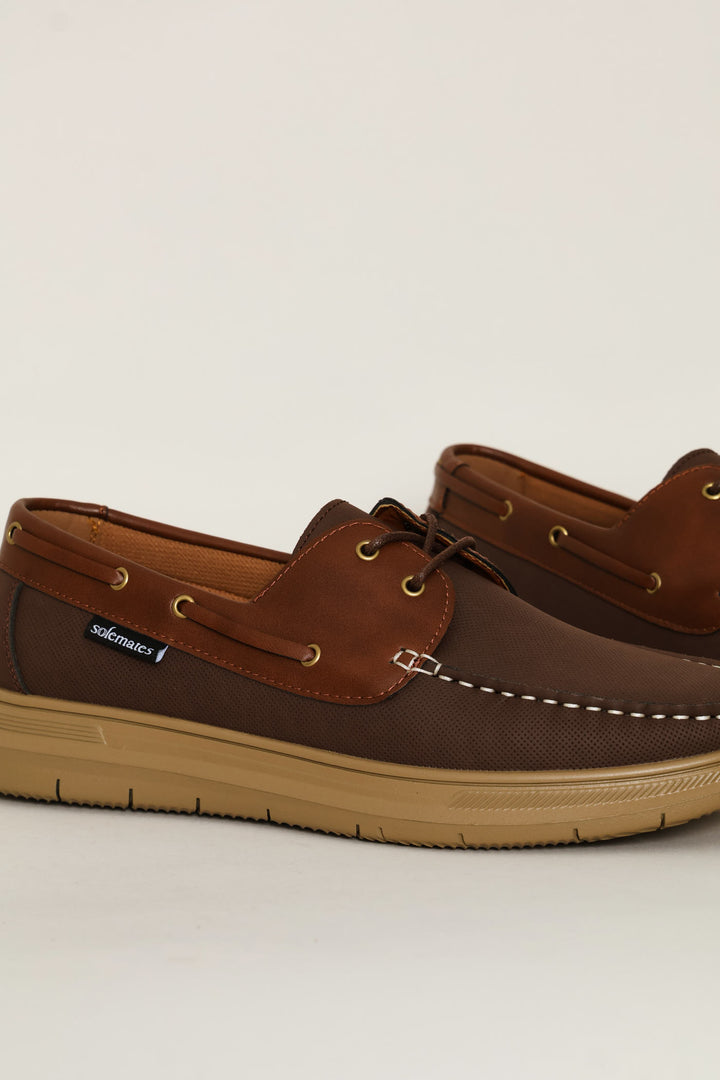 Jefferson Boat Shoe - Coffee