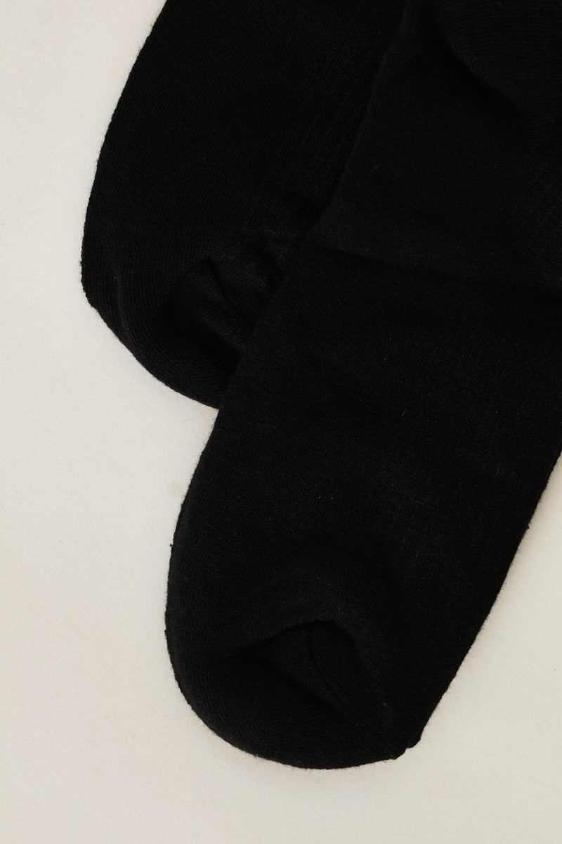 2 Pack Pearl Mid Crew Socks - Black