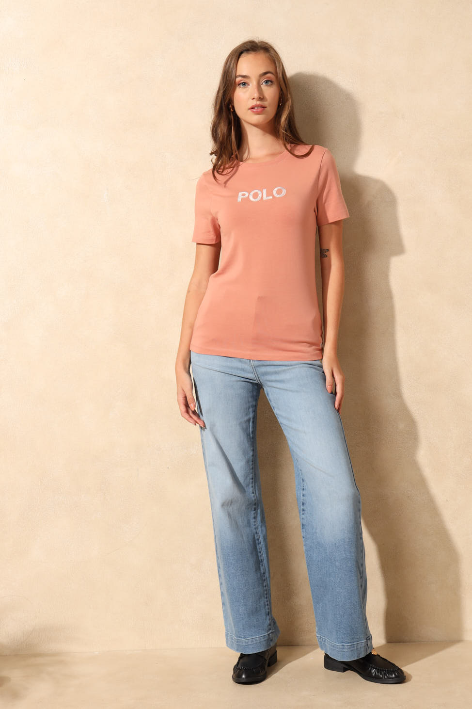Aria Embelished T-Shirt - Rose