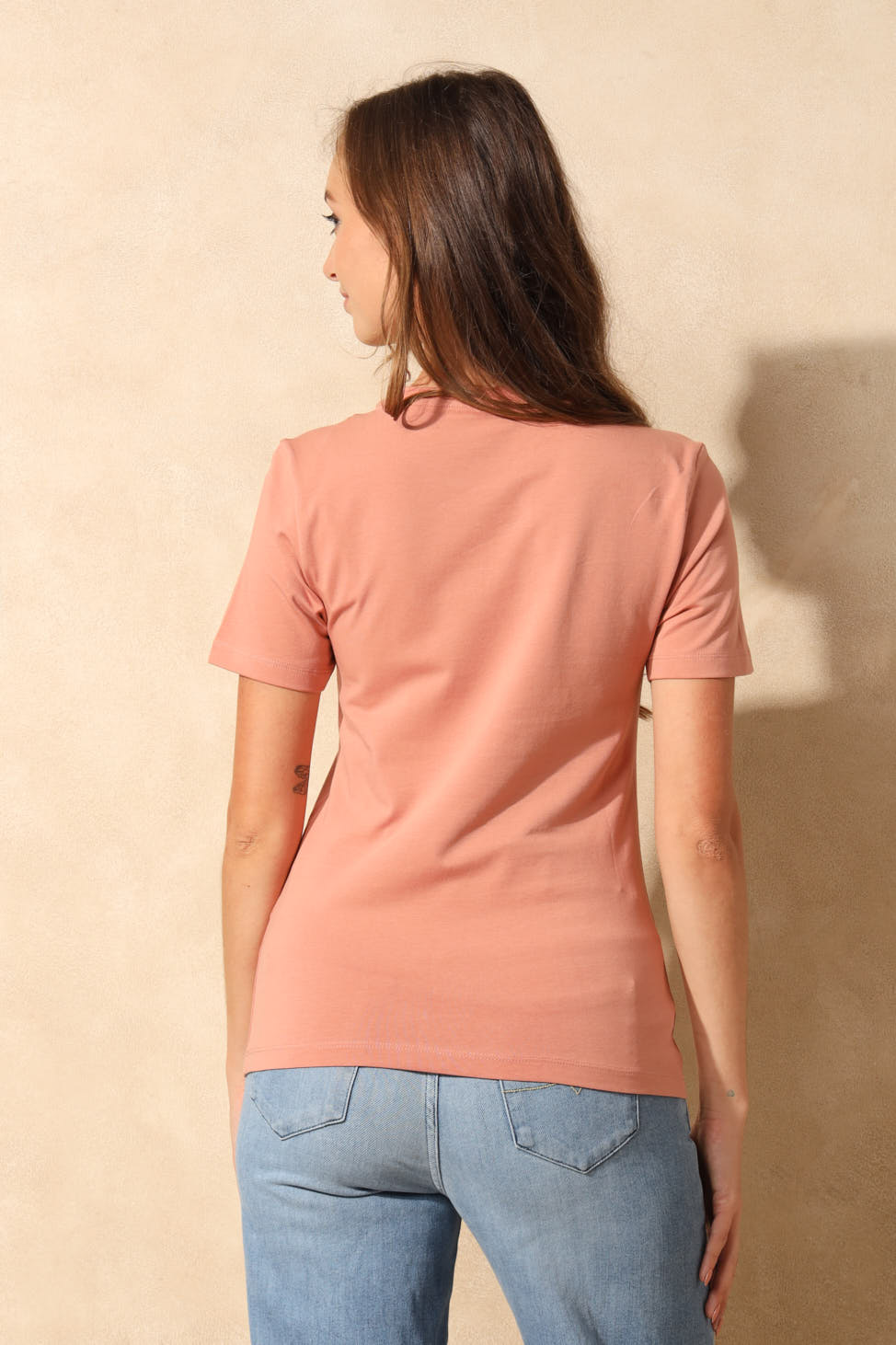 Aria Embelished T-Shirt - Rose