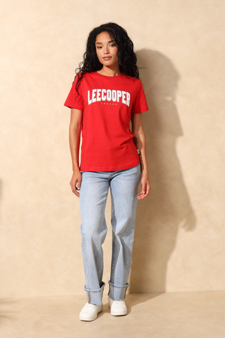 Ladies Slim Fit T-Shirt - Red
