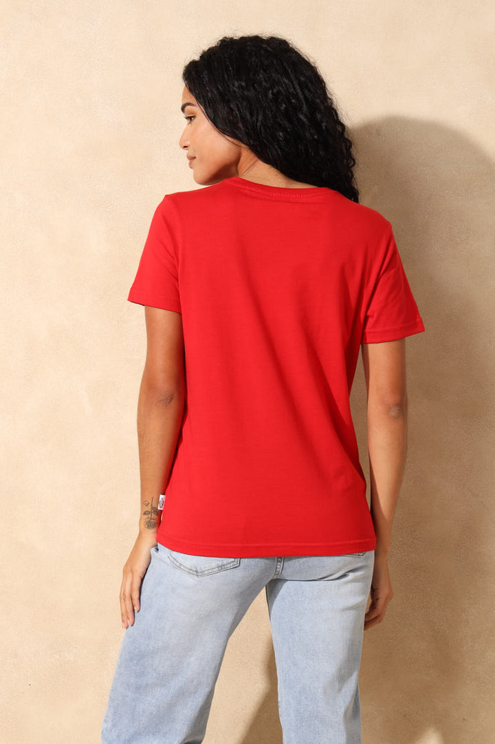 Ladies Slim Fit T-Shirt - Red