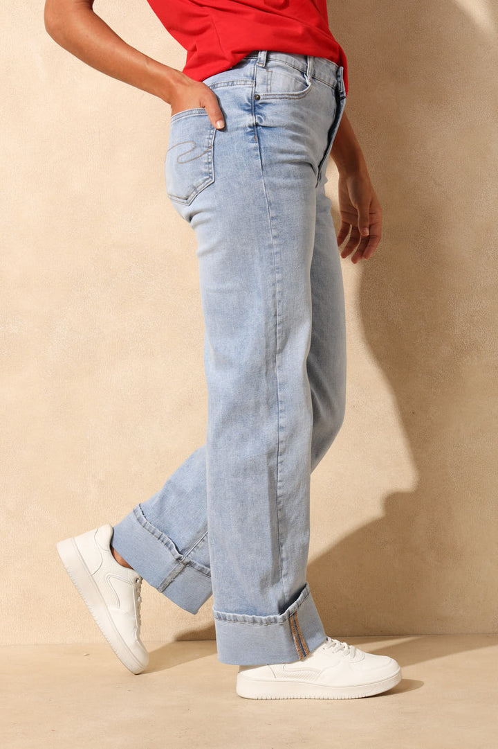 Wide Leg Denim - Indigo